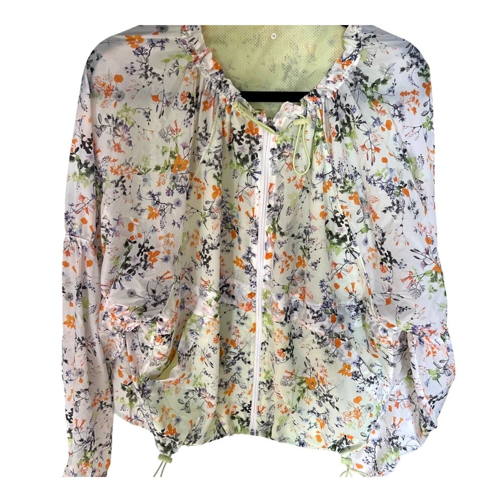 Stori 4 Rise Rain Jacket Sample In Bloom 2018 Zip Pockets Activewear size 10